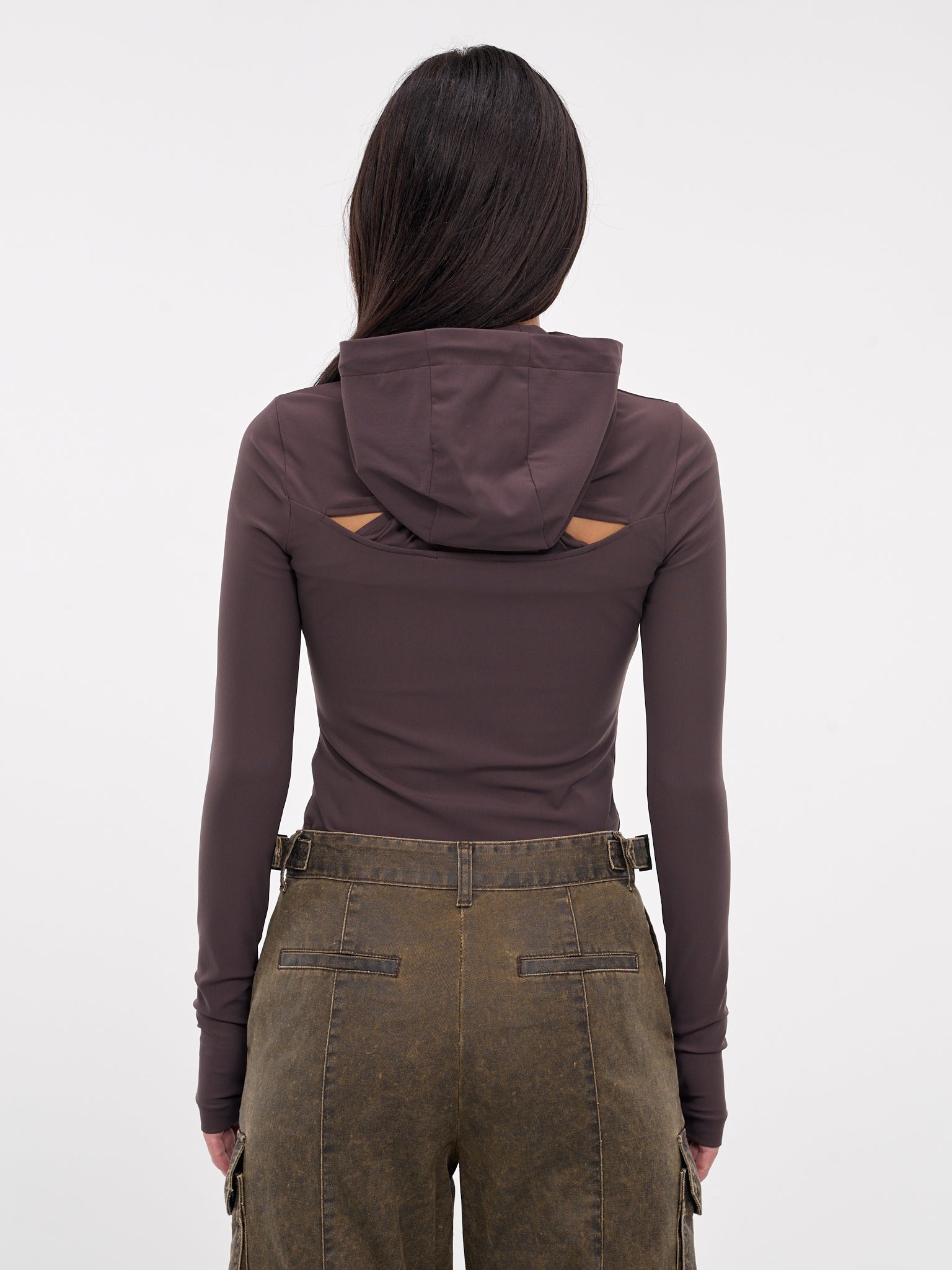 Cut-Out Quarter Zip Hoodie - 3