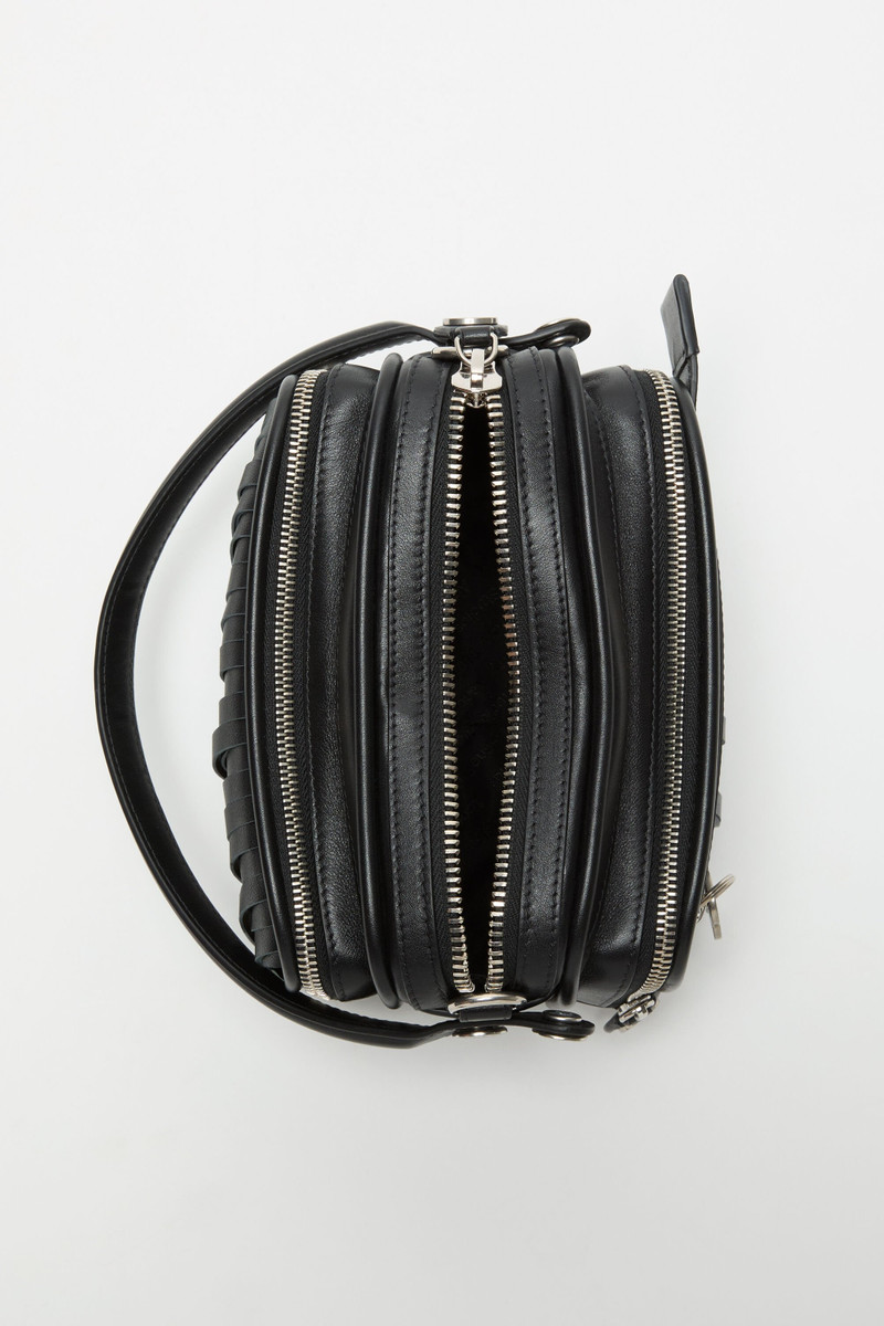 Acne Studios Camero kit fringed crossbody bag - Black outlook