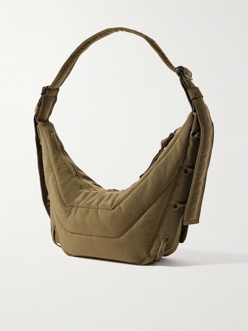 Soft Game small quilted recycled canvas shoulder bag Sage green 3