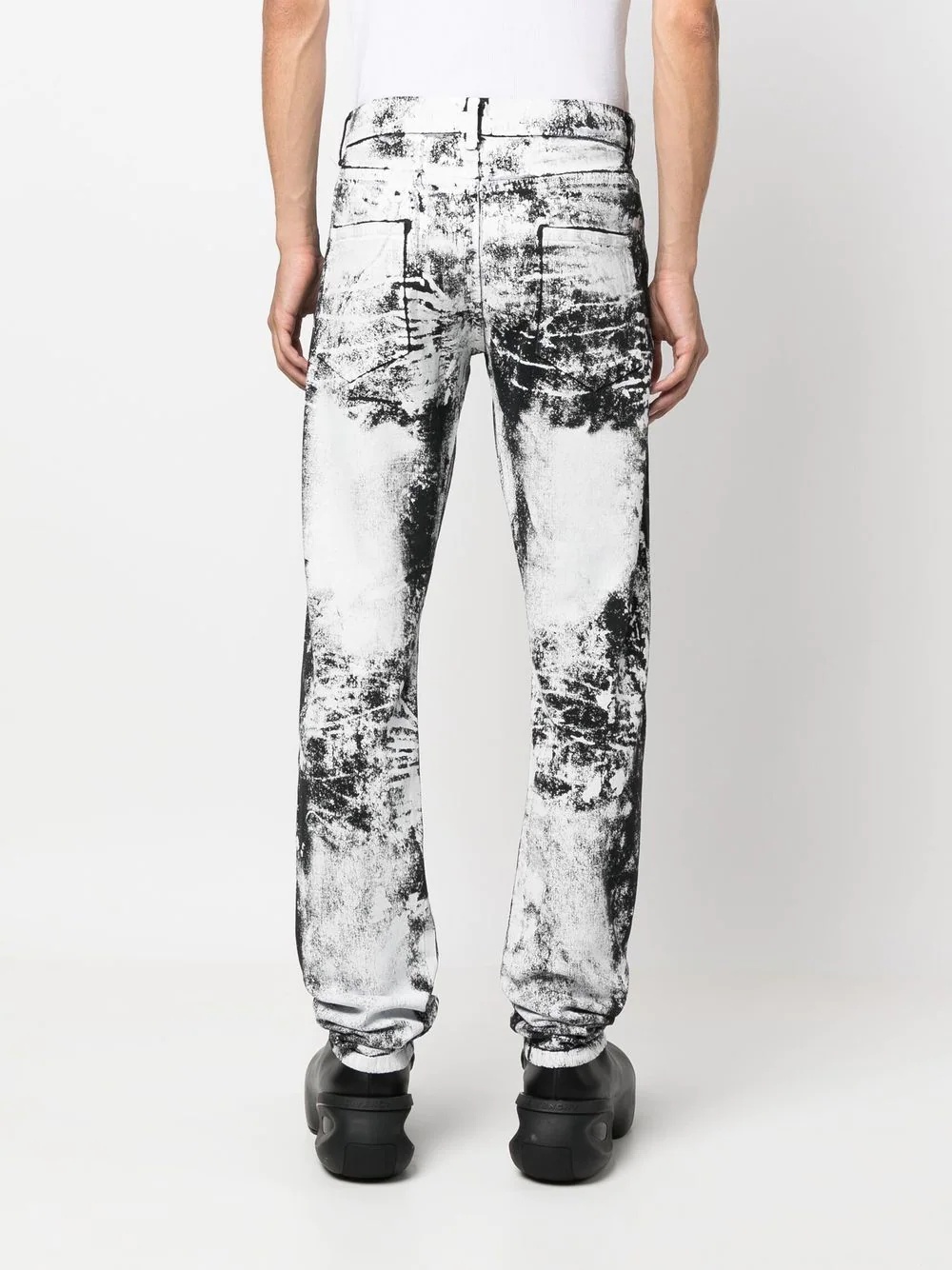 treated monochrome skinny-jeans - 4