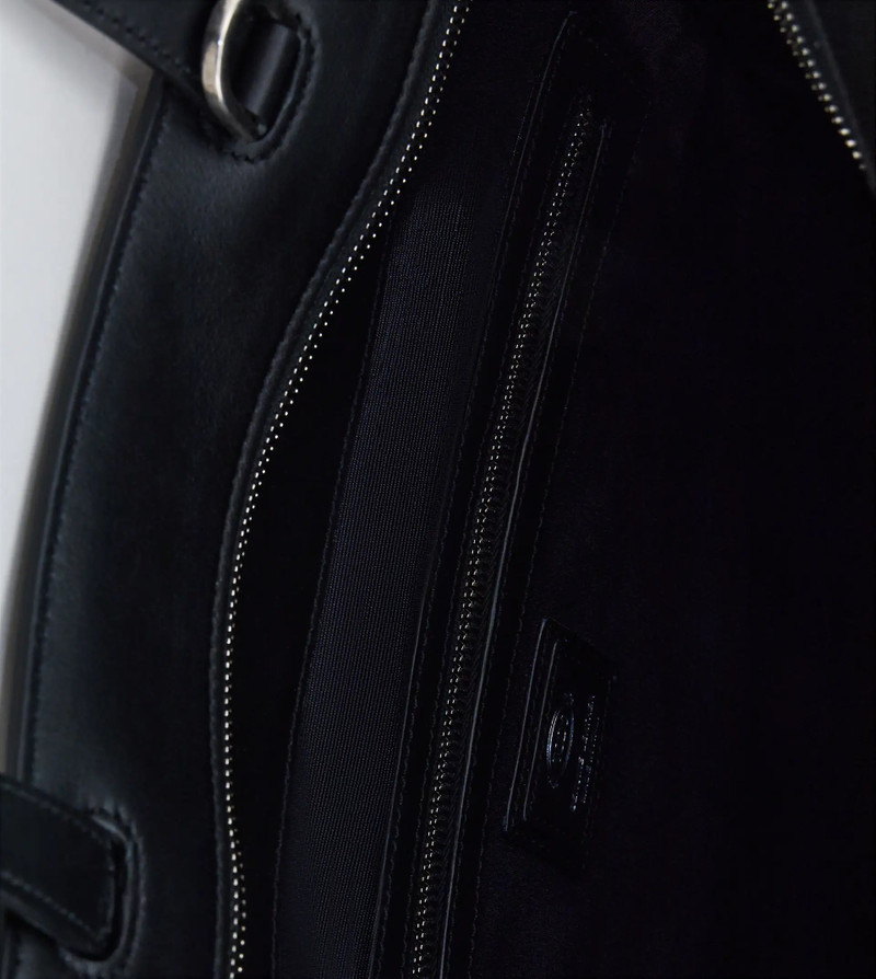 TIMELESS SHOPPING BAG IN LEATHER MEDIUM - BLACK 4