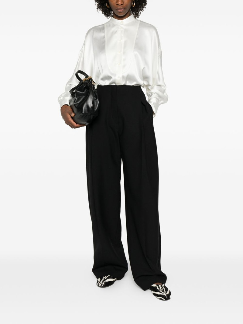 Brunello Cucinelli band-collar blouse outlook