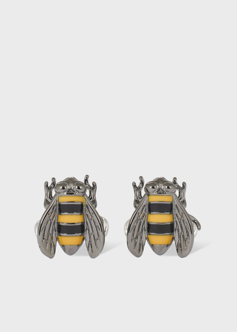 Silver 'Bee' Cufflinks 1