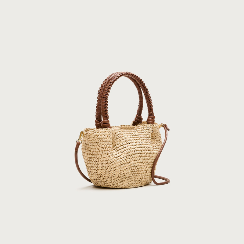 Small handknotted top-handle bag 4