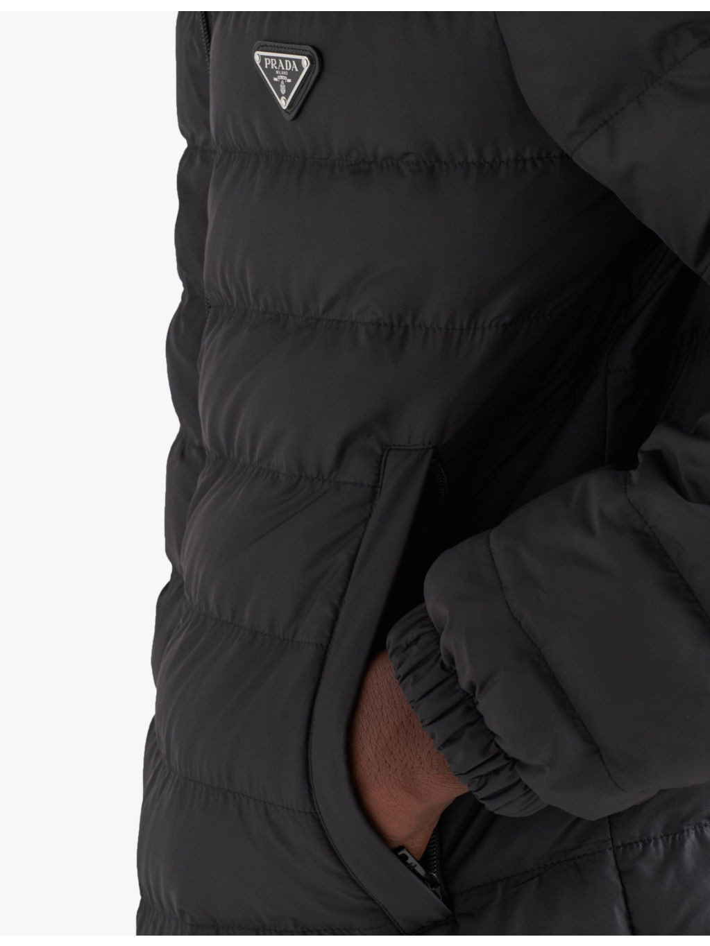 Triangle-logo technical shell-down jacket - 4