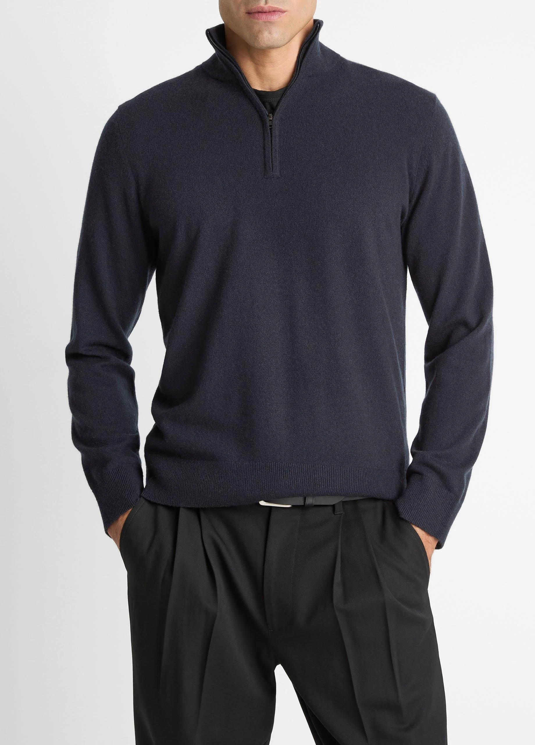 Cashmere Quarter-Zip Sweater - 1