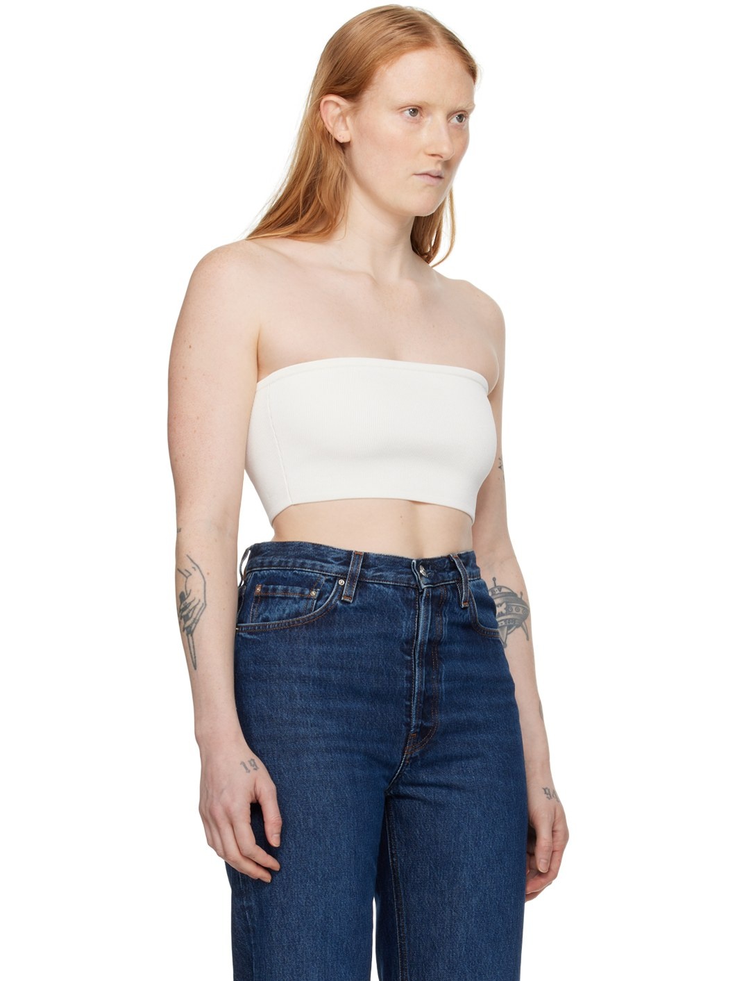 White Winona Tube Top - 2