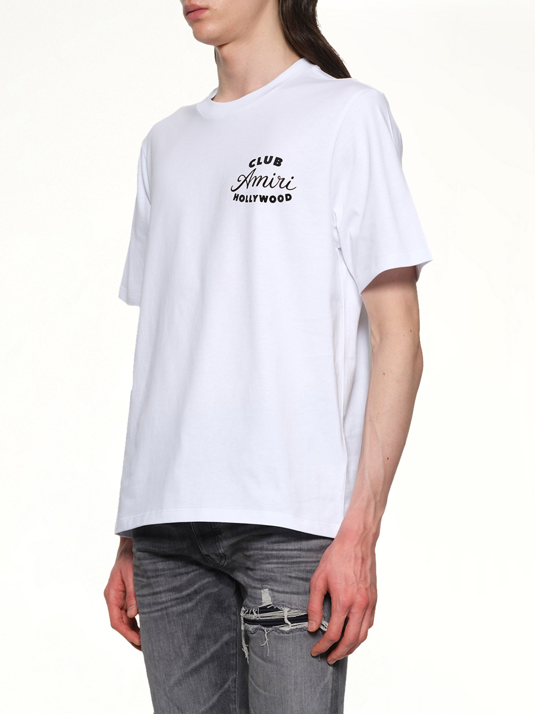 Club Amiri Tee in White - 3