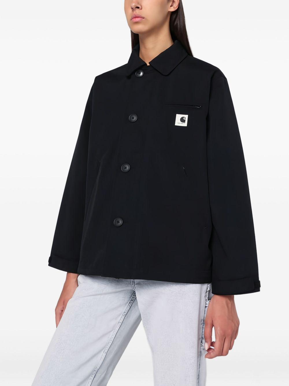 button-fastening jacket - 3