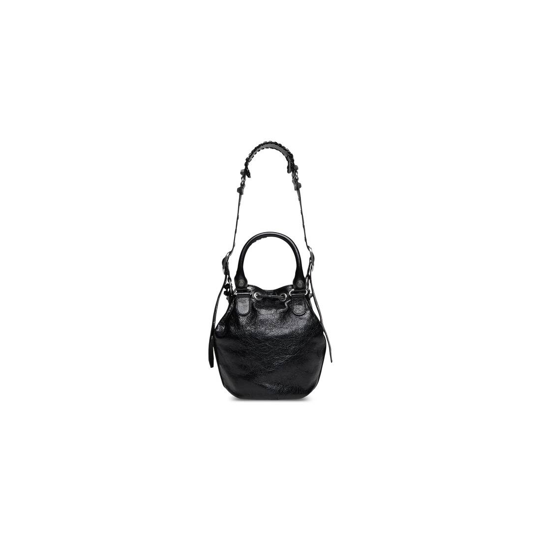 Women's Le Cagole Small Bucket Bag  in Black - 5