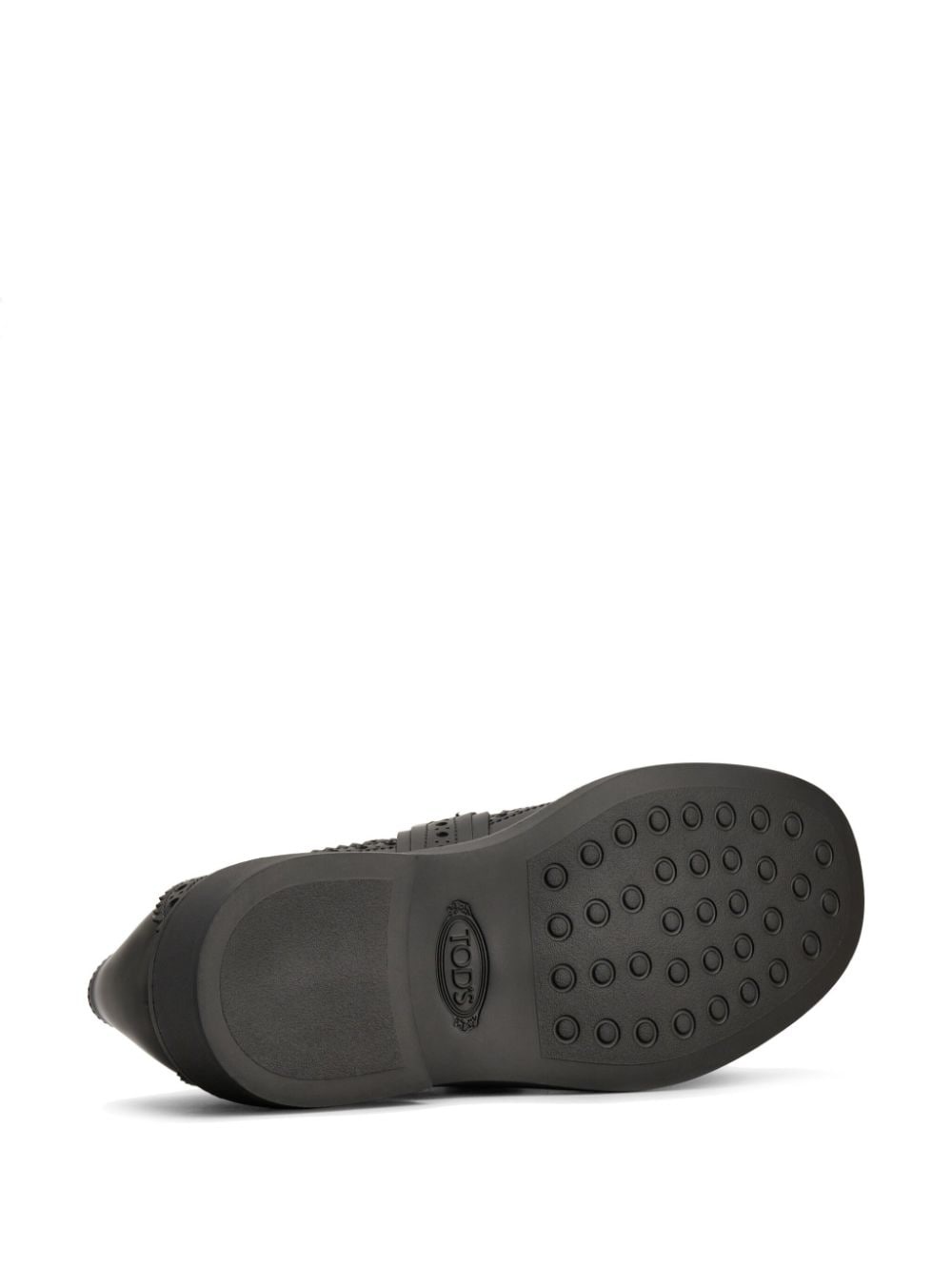 fringe-detail leather loafers - 4