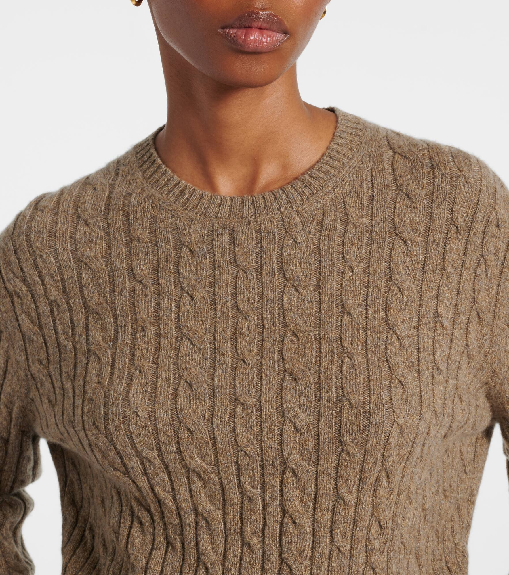 Cable-knit cashmere sweater - 4