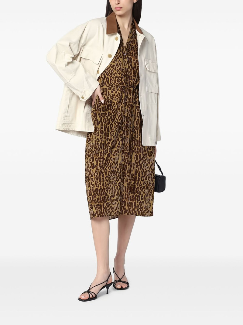 leopard-print midi dress 1