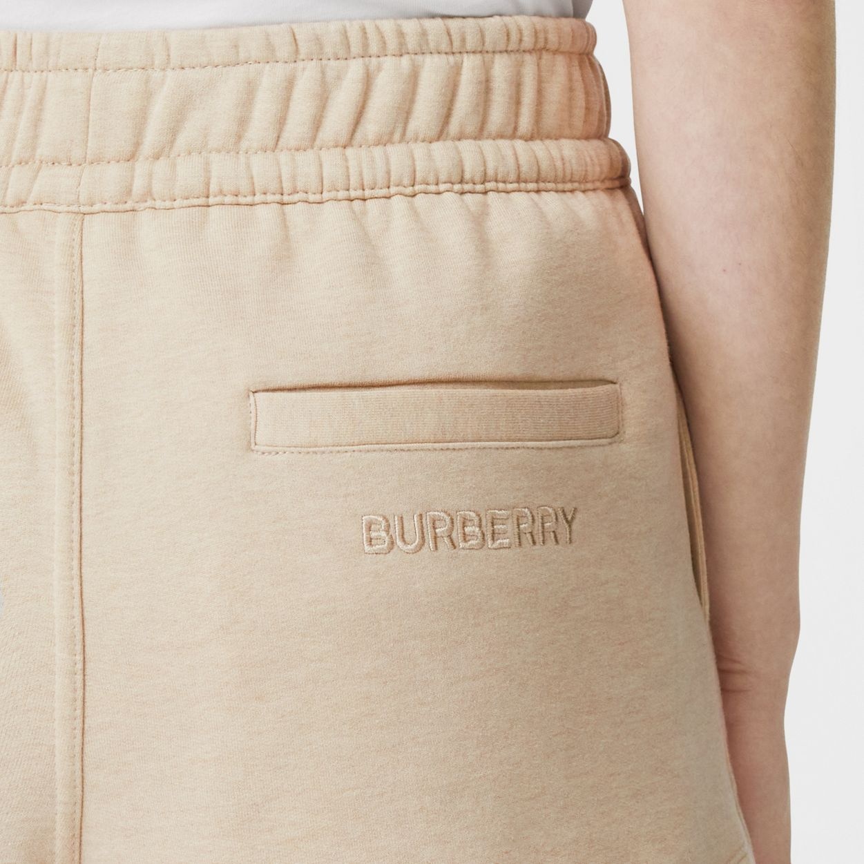 Logo Detail Cotton Cashmere Shorts - 3