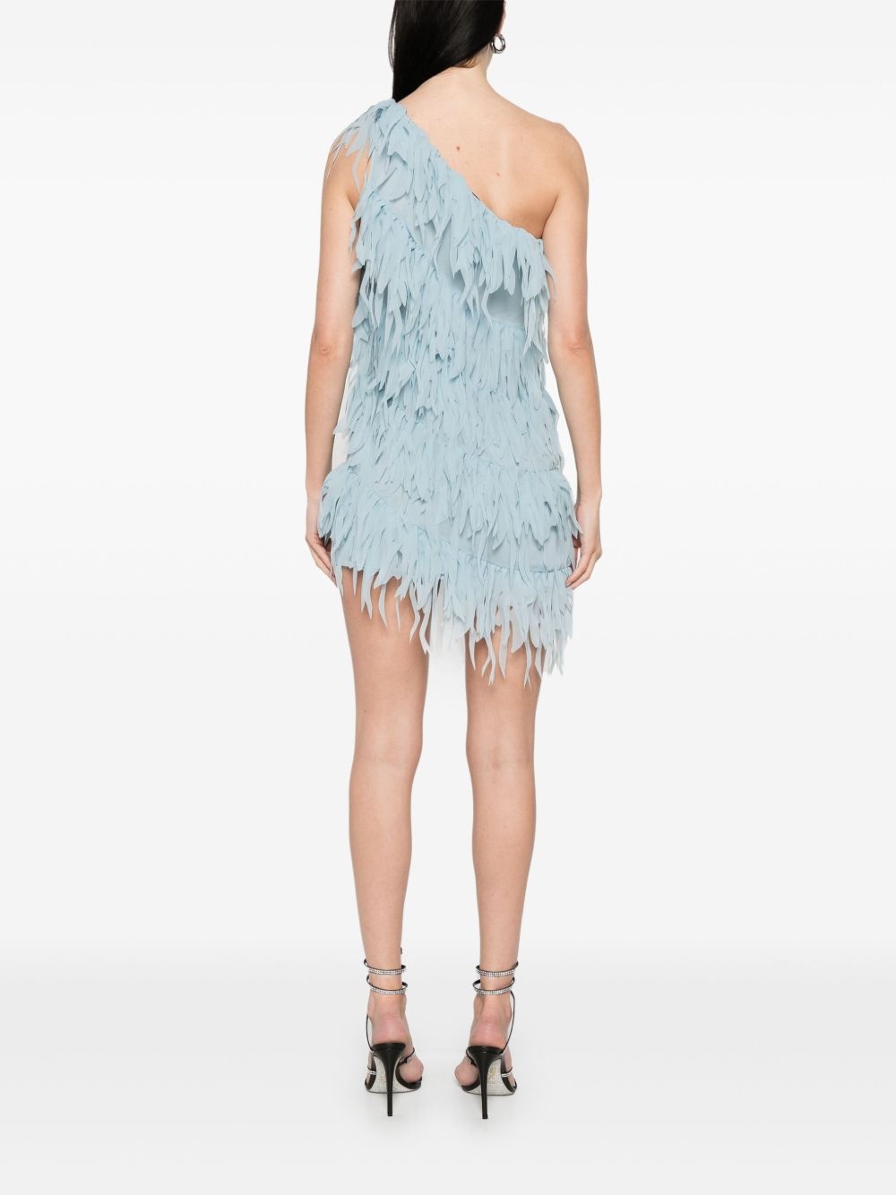 fringed mini dress - 4