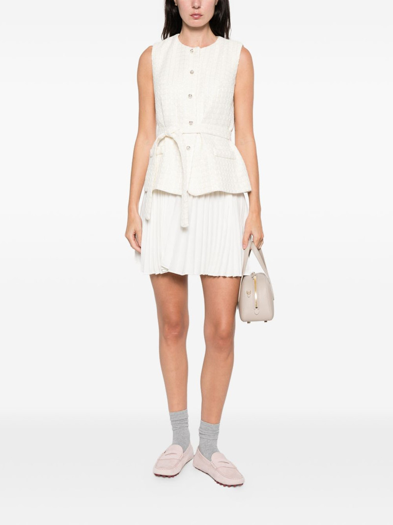 Sandro sequin-embellished pleated mini dress outlook