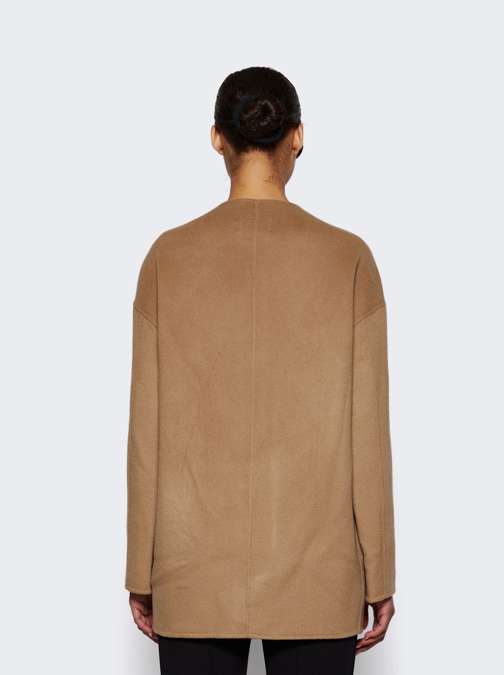 Gio Short Wool Coat Mink Taupe - 5