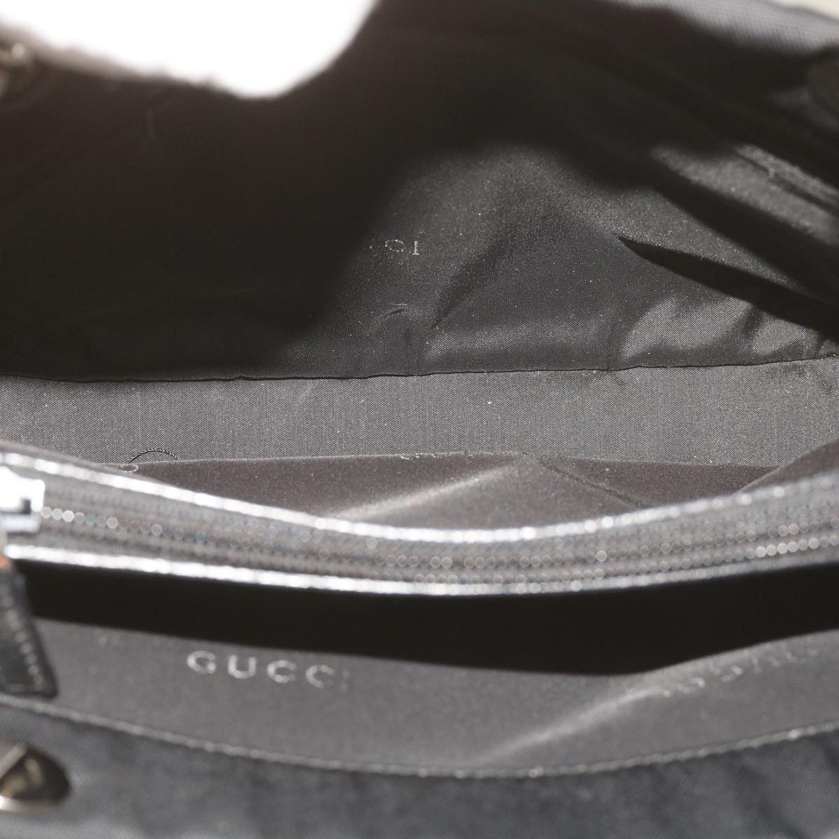 GUCCI Bamboo Hand Bag Canvas Black 002 002 - 16