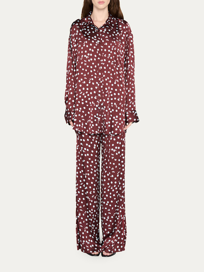 DIANE VON FURSTENBERG x Henry Zankov Mercer Oversized Dotted Blouse outlook