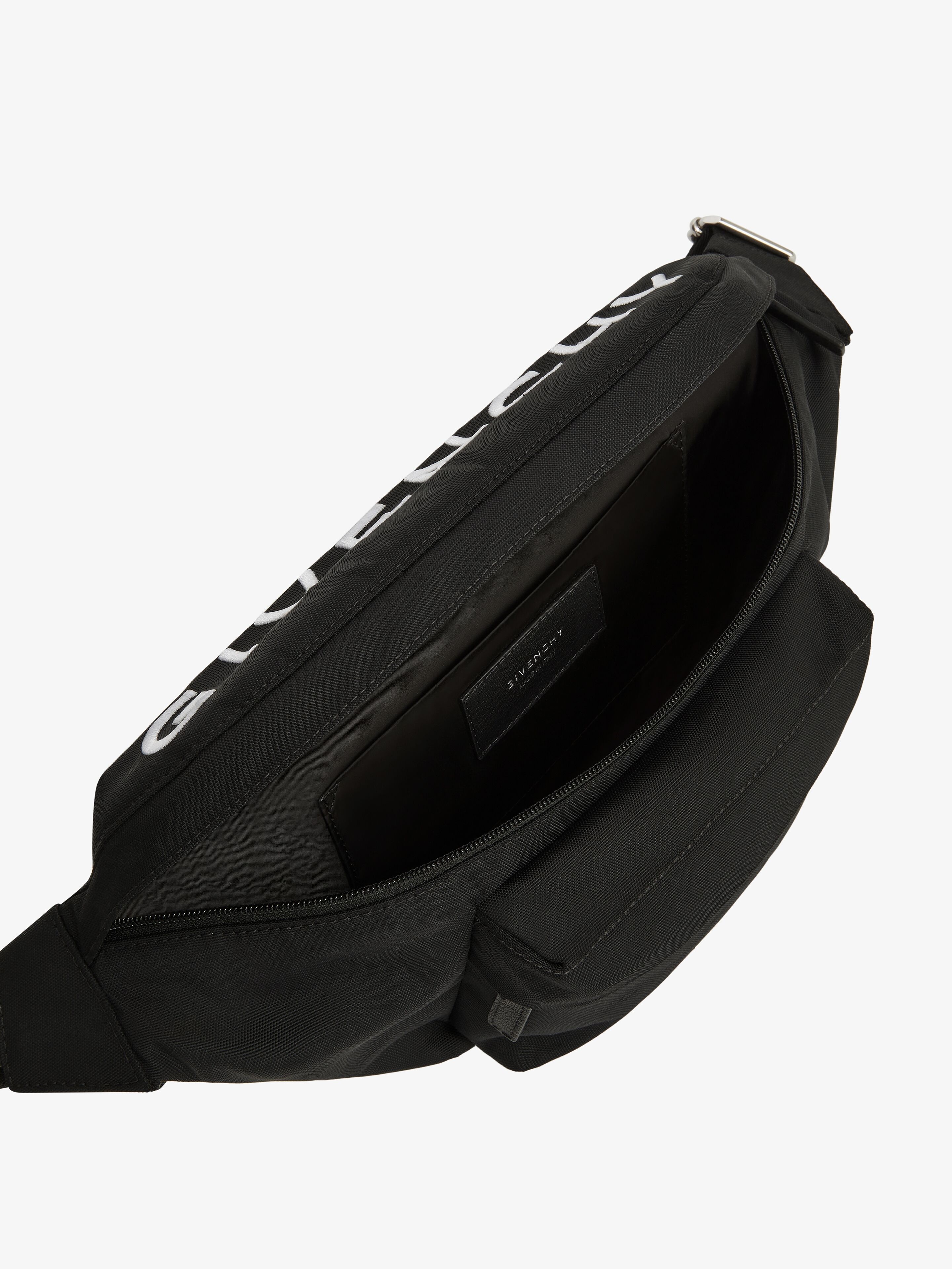 ESSENTIAL U BUMBAG IN NYLON WITH GIVENCHY EMBROIDERY - 4