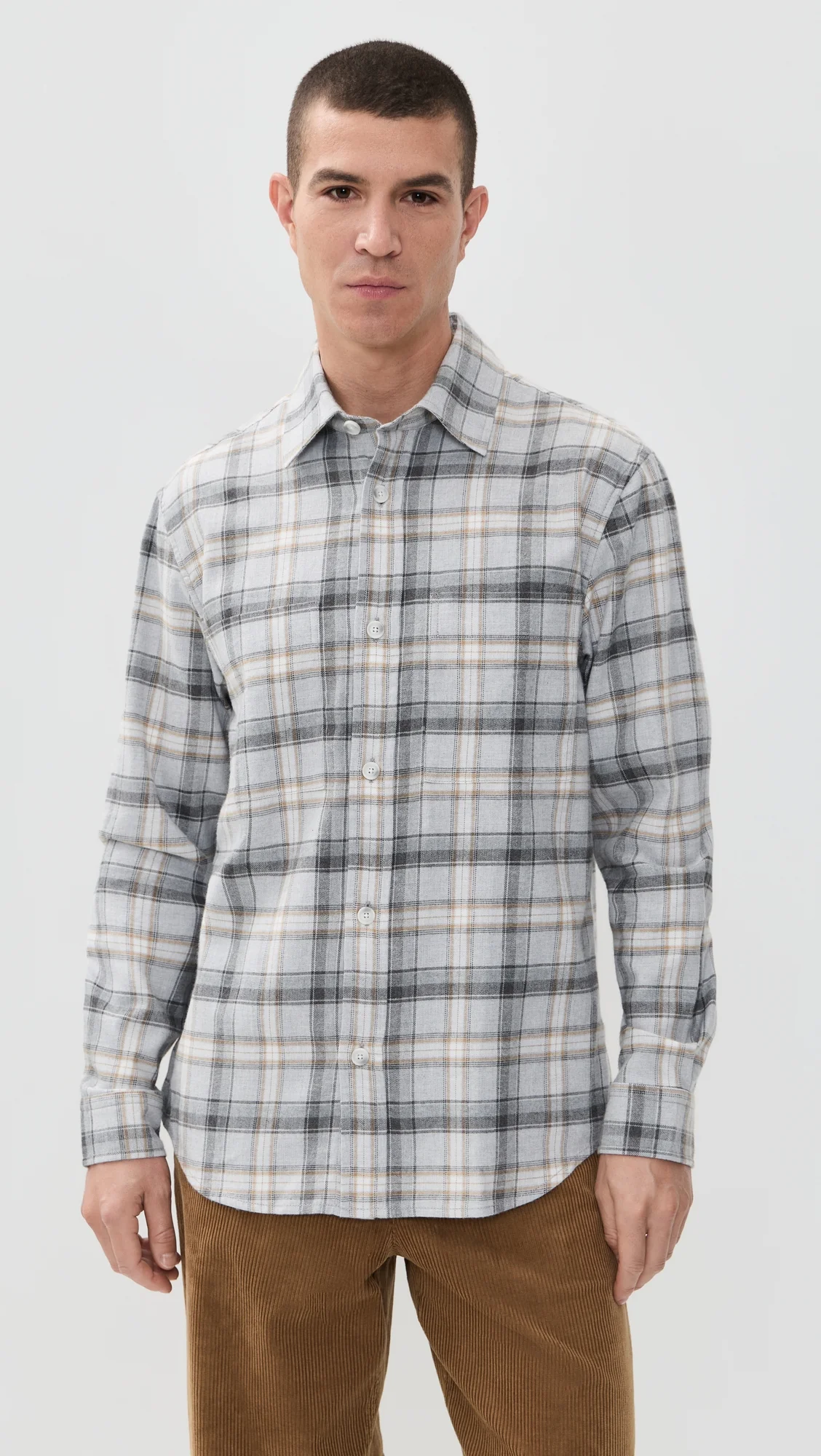 C-Owen Flannel Button Down Shirt - 1