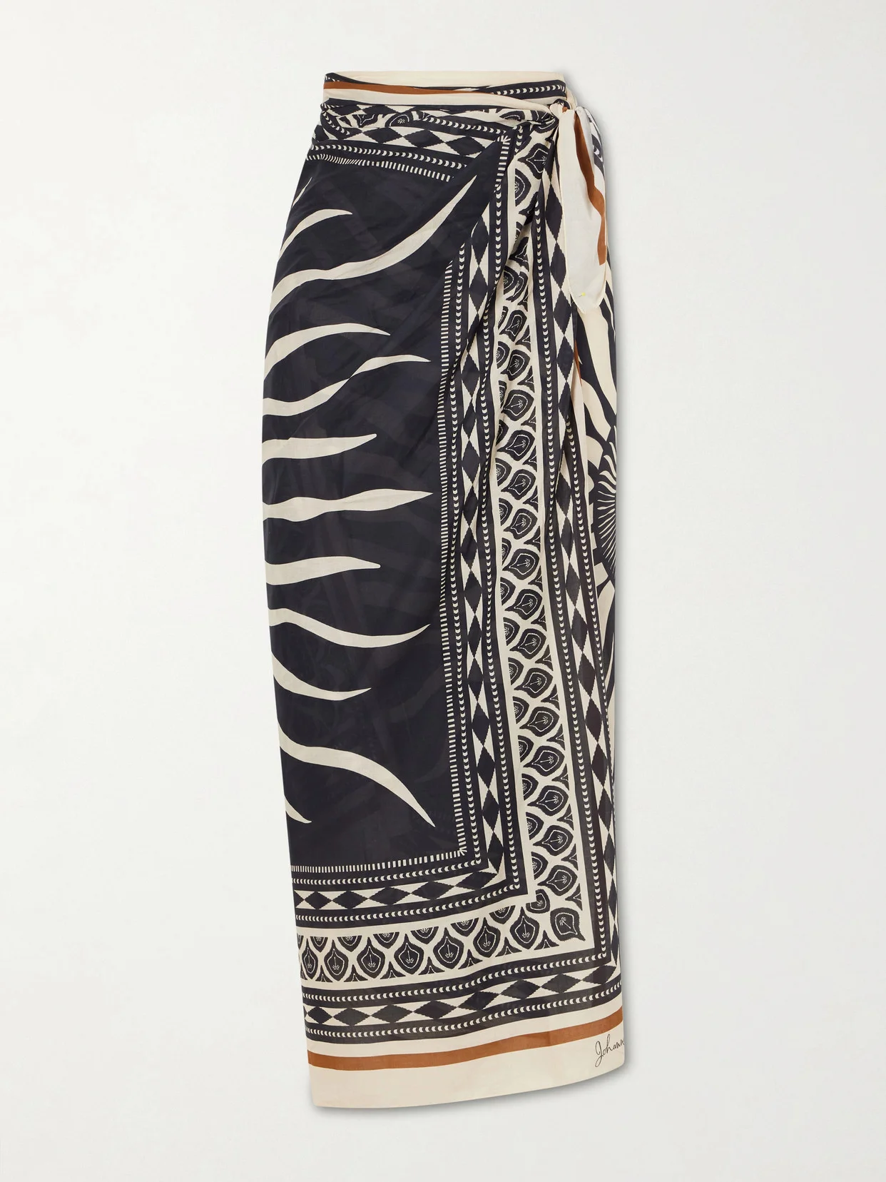 Golden Horizon Printed Cotton Pareo - 1