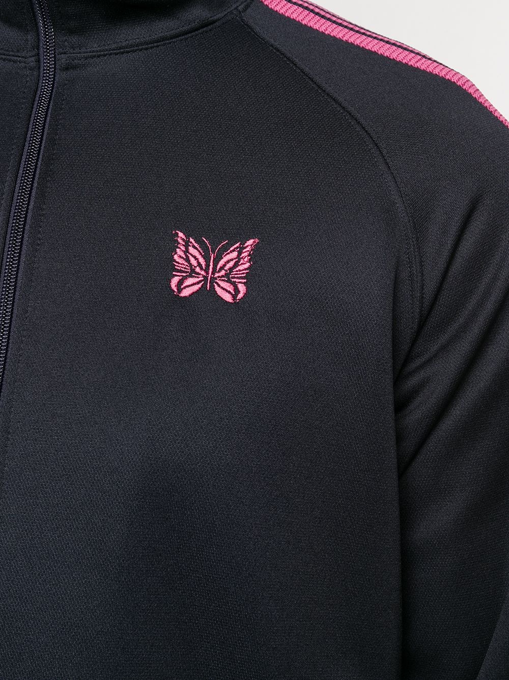 side stripe embroidered detail track jacket - 5