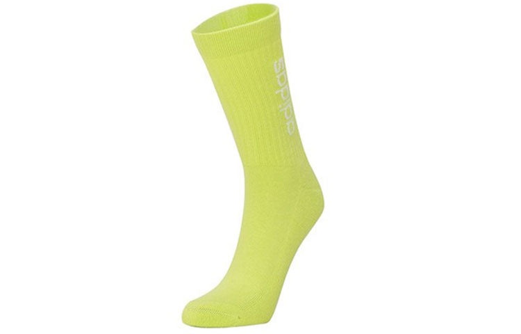 adidas neo Hc Vt Crew 3pp Solid Color Alphabet Sports Socks Couple Style 3 Pairs White / Black / Gre - 2
