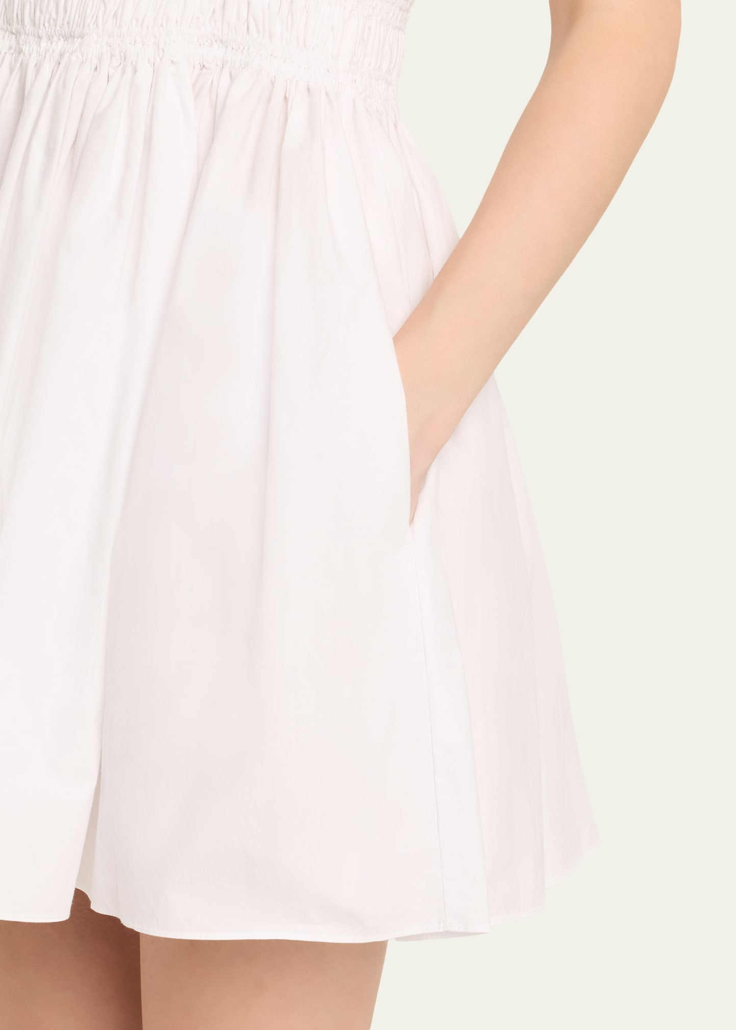 Shirred Bodice Mini Dress - 5