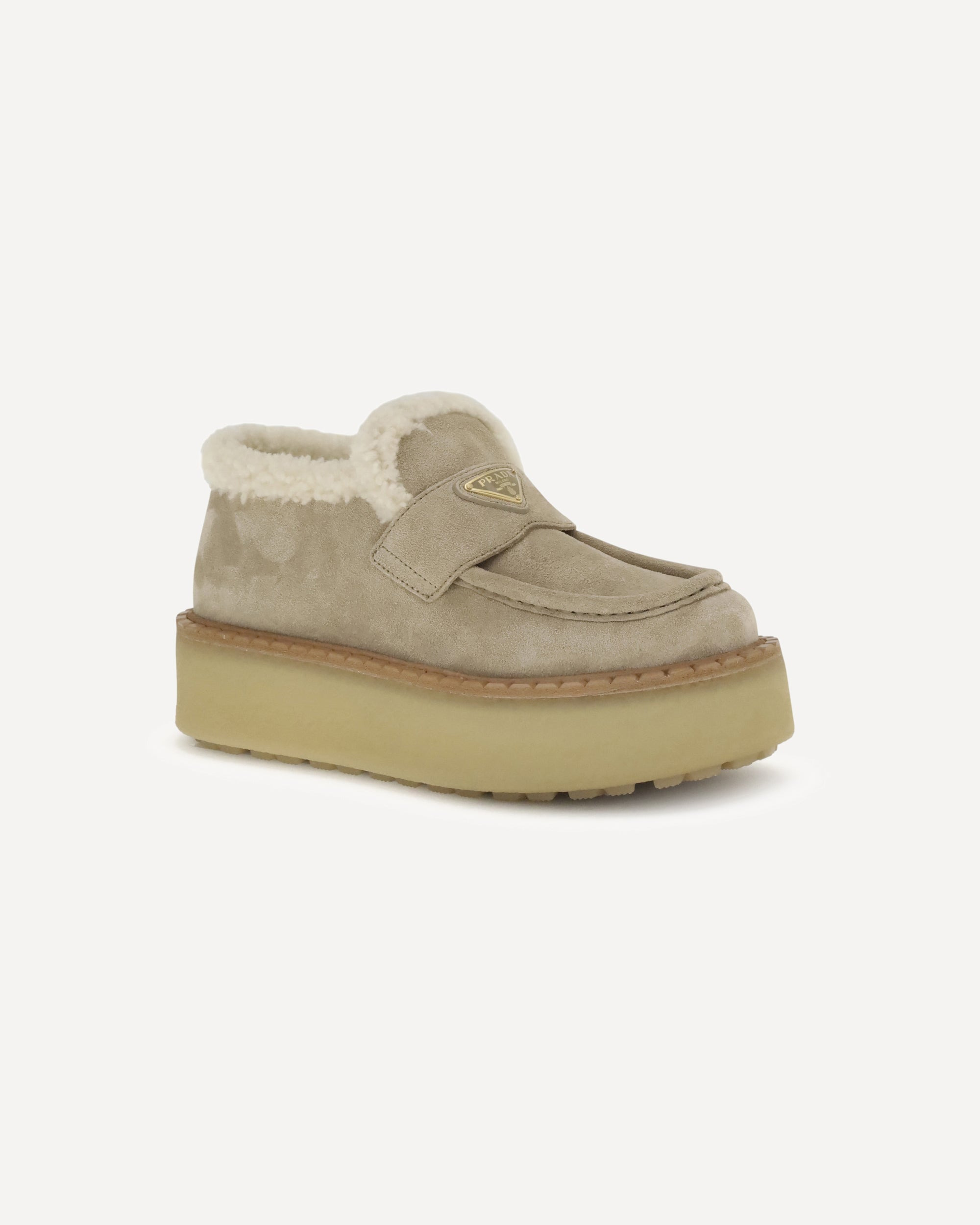 Suede Loafers with shearling - 2
