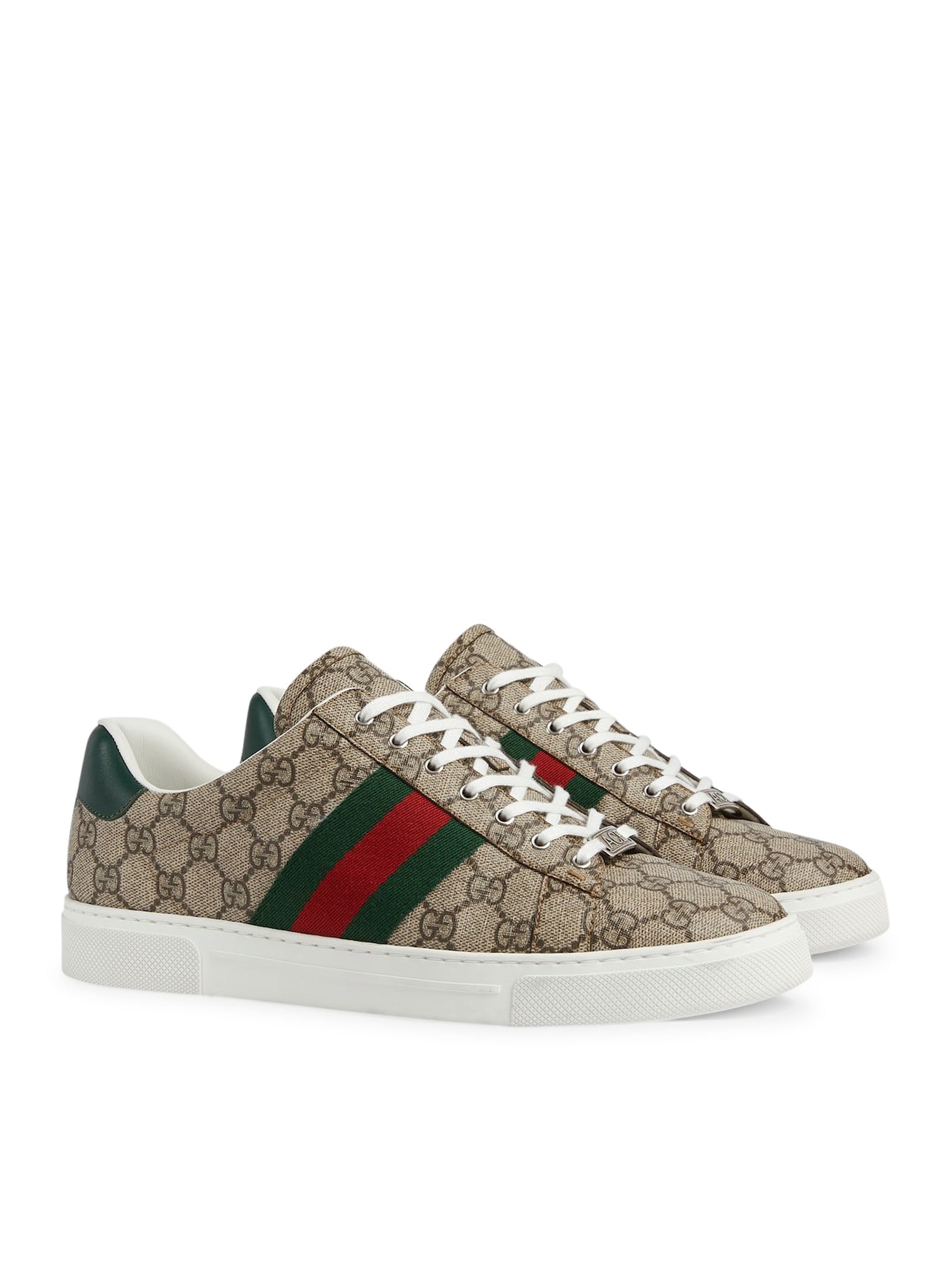 GUCCI ACE MEN`S SNEAKER WITH WEB DETAIL - 2
