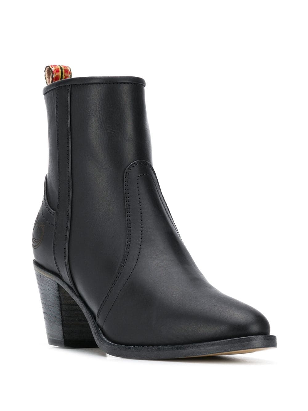 ridged-heel ankle boots - 2