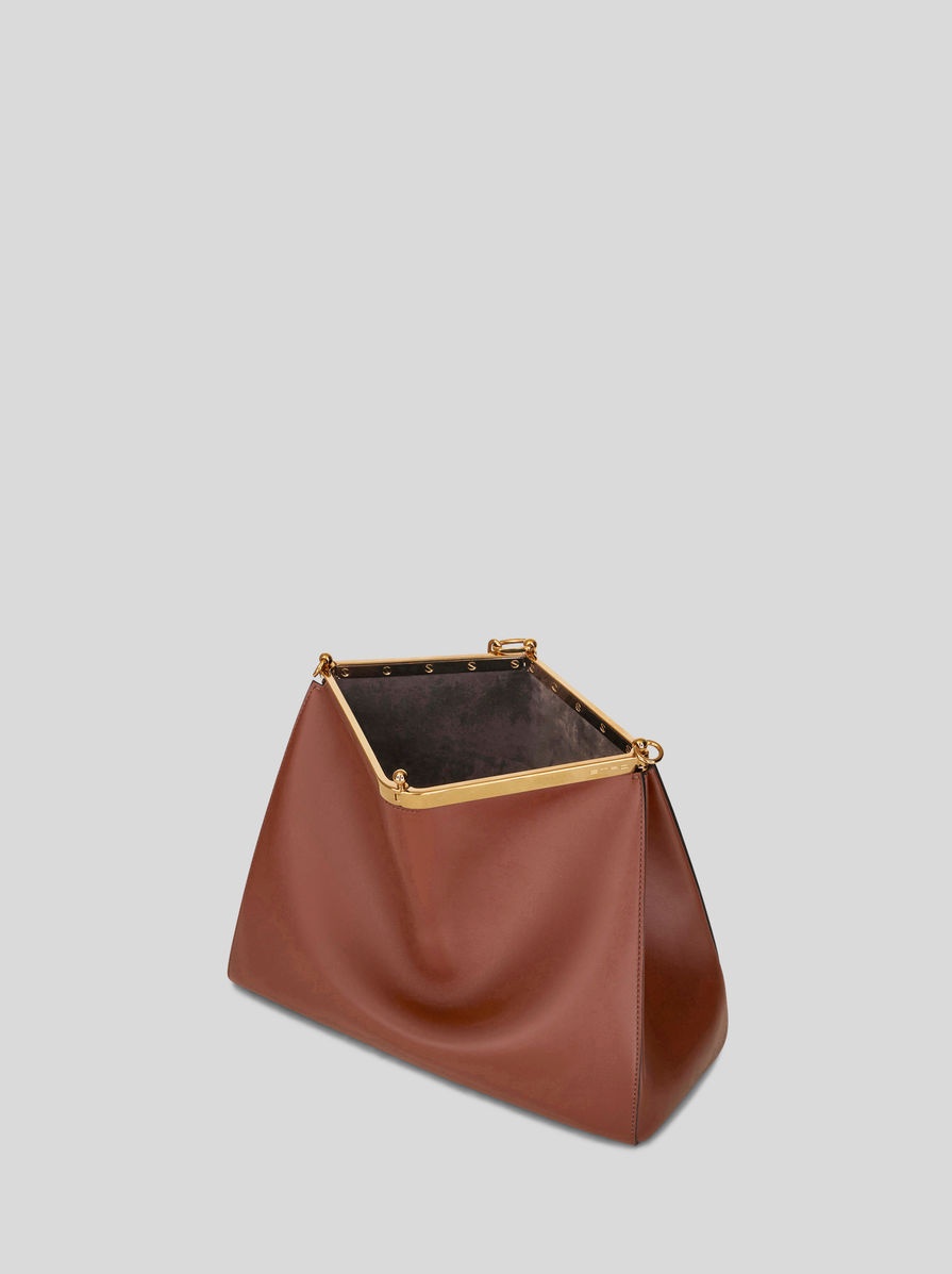 LARGE LEATHER VELA BAG - 6
