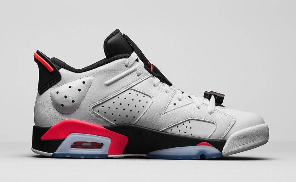 Air Jordan 6 Low 'White Infrared' - 3