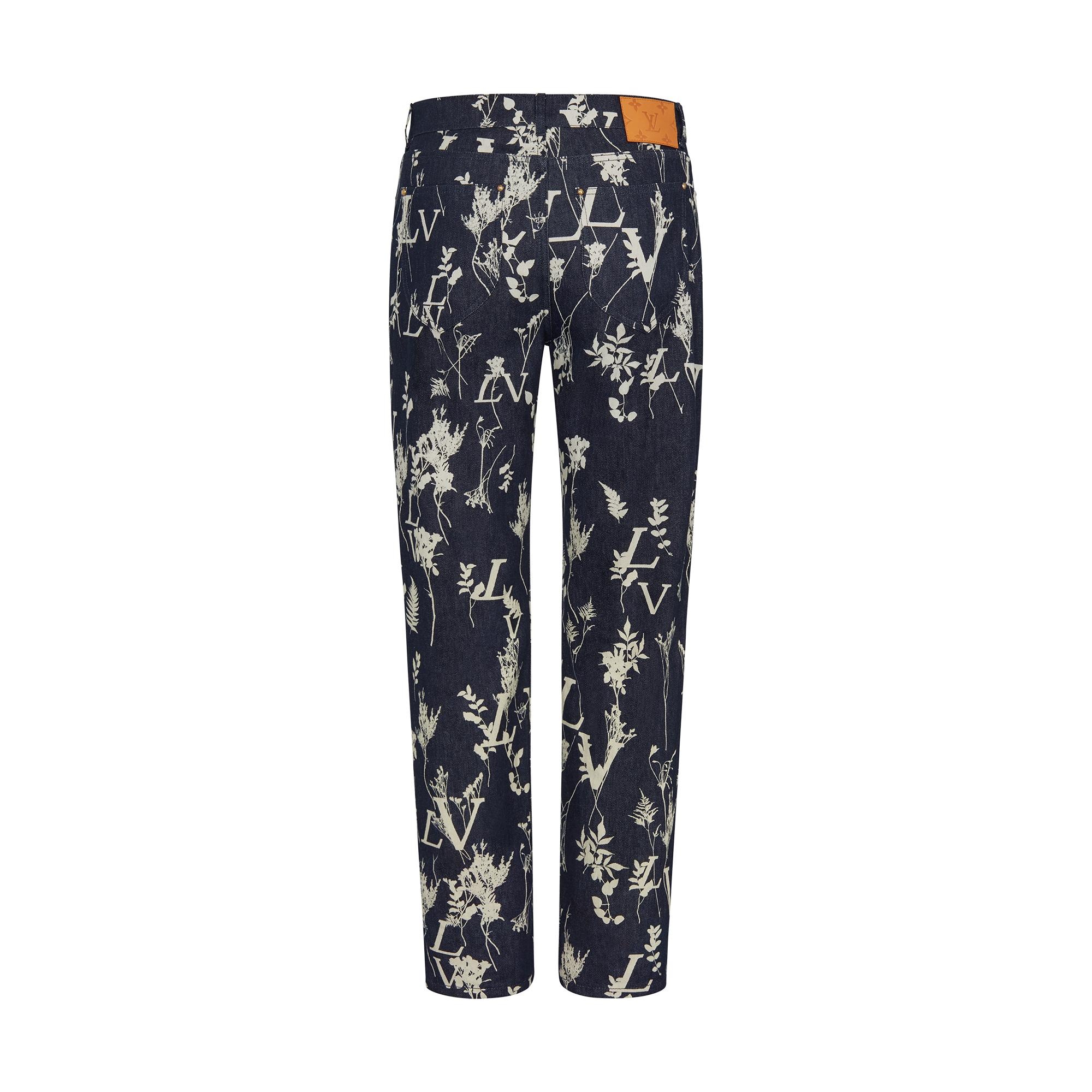 LV Leaf Regular Denim Pants - 3