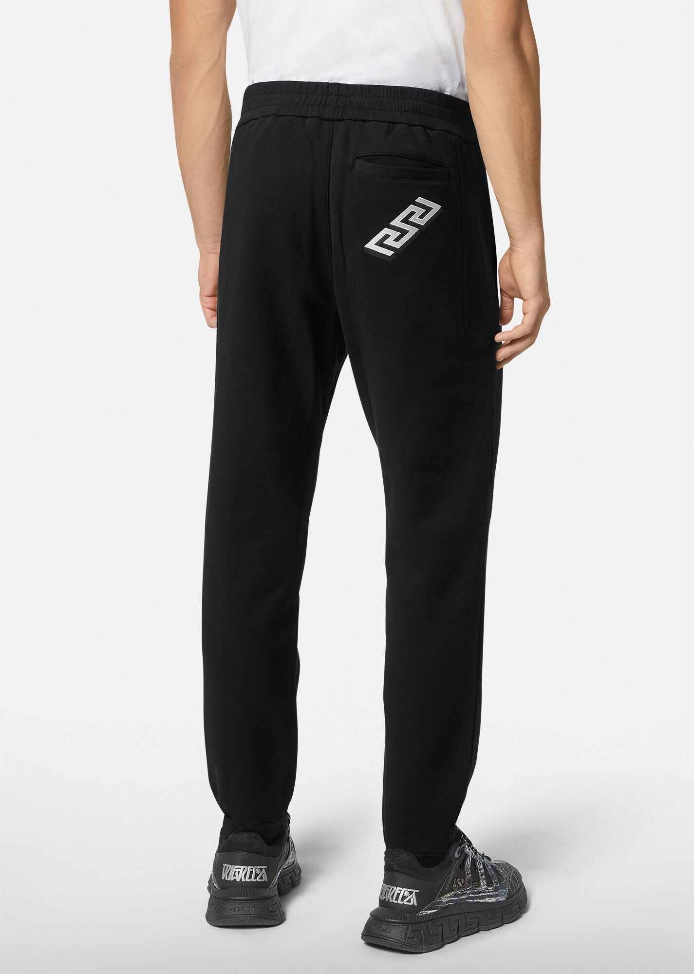 La Greca Embroidered Sweatpants - 3