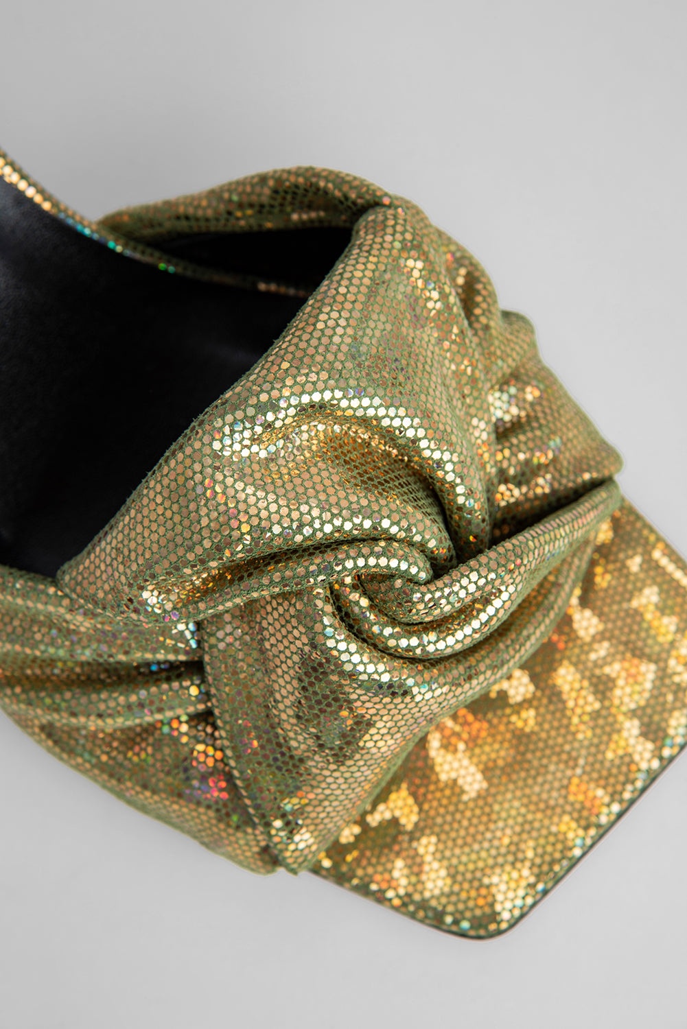Lana Disco Green Hologram Leather - 4