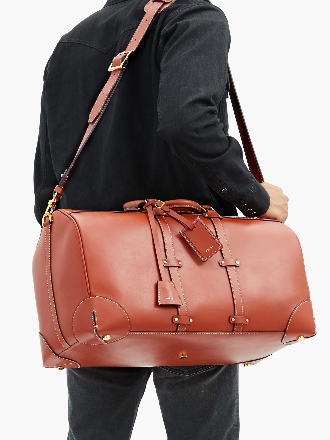 Leather duffle bag - 3