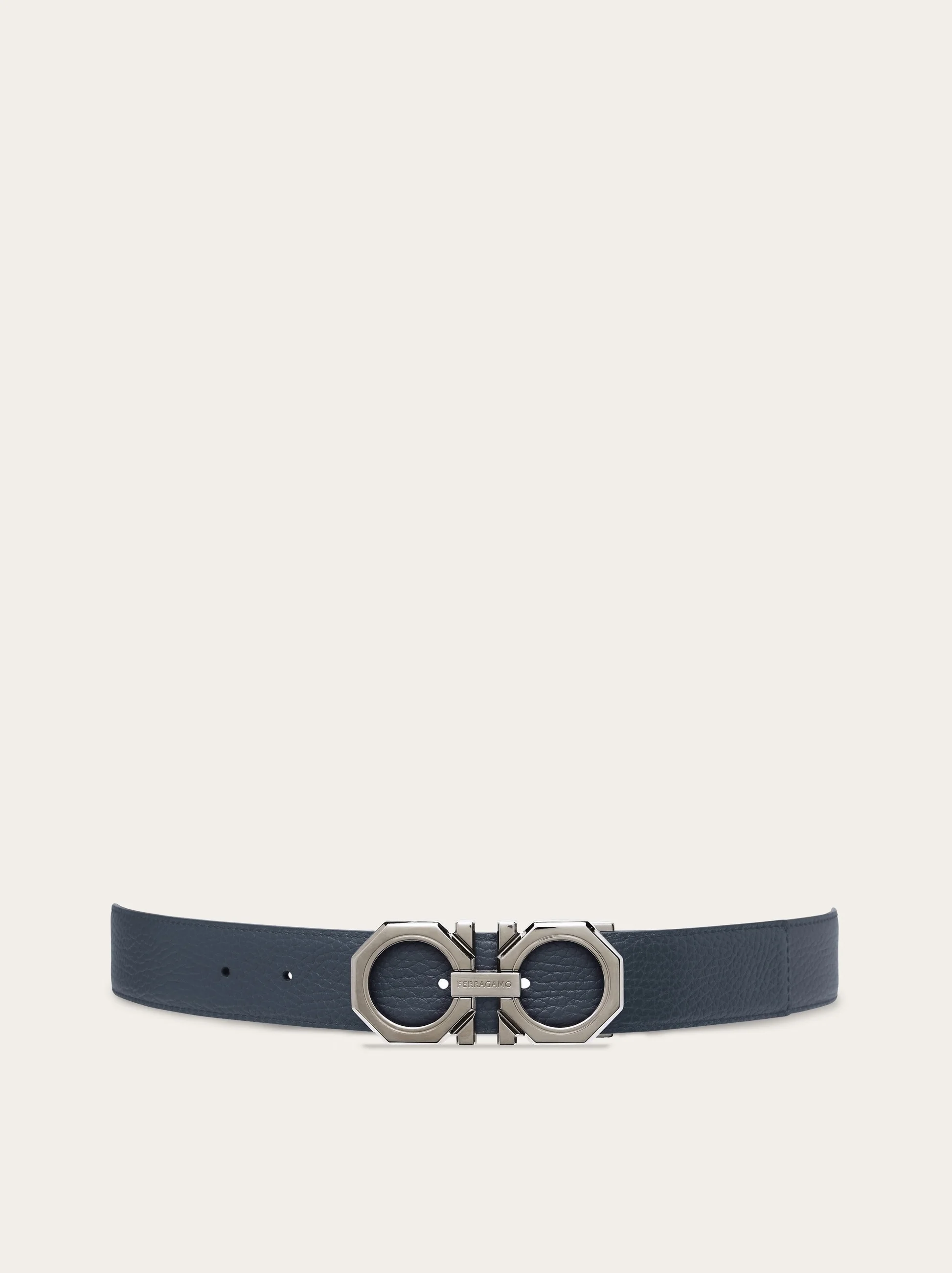 Reversible and adjustable Gancini belt - 1