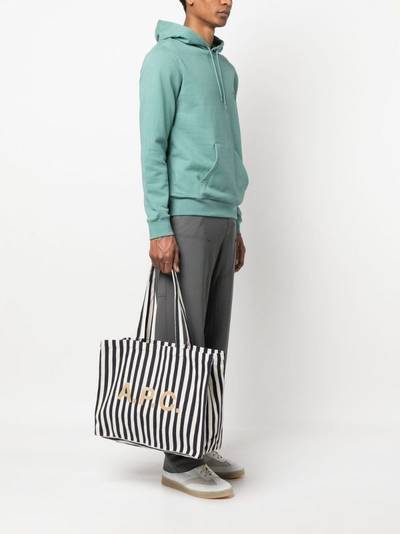 A.P.C. striped tote bag outlook
