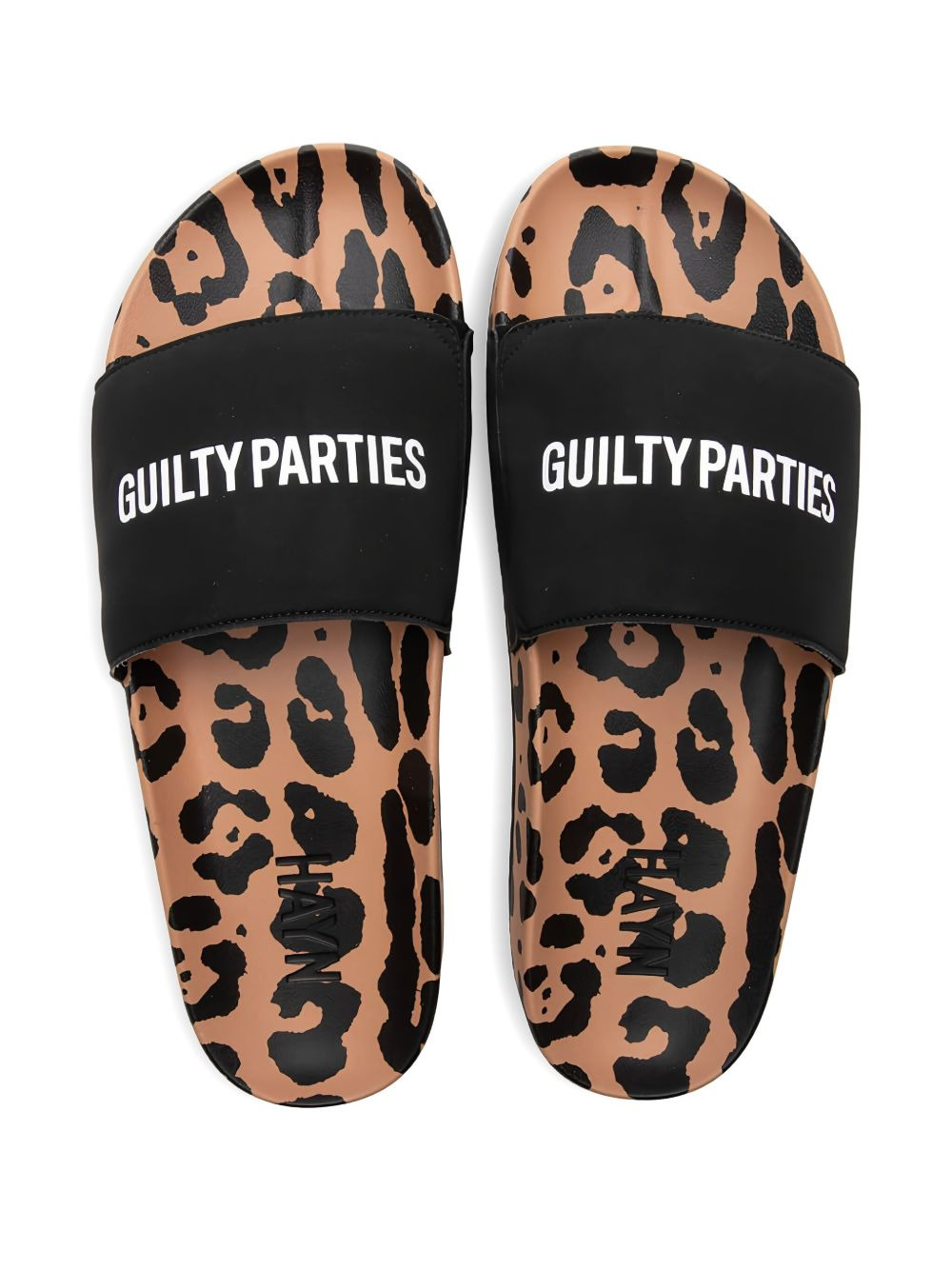leopard-print sandals - 3