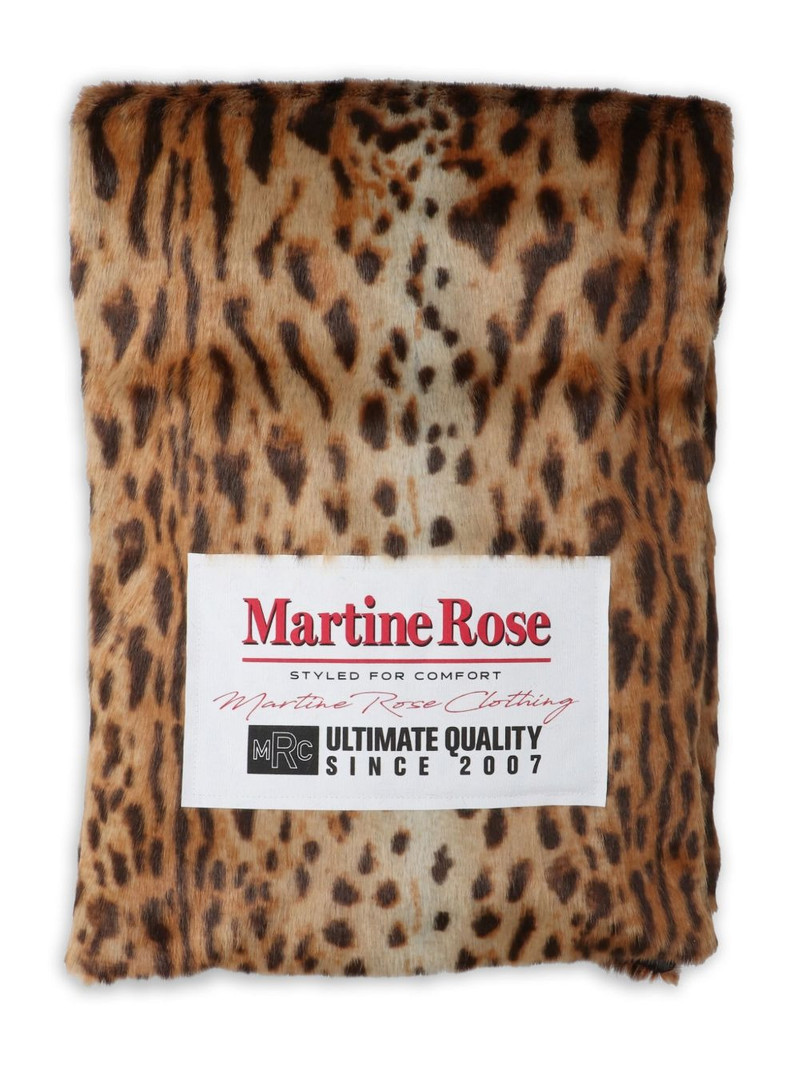 padded animal-print scarf 1