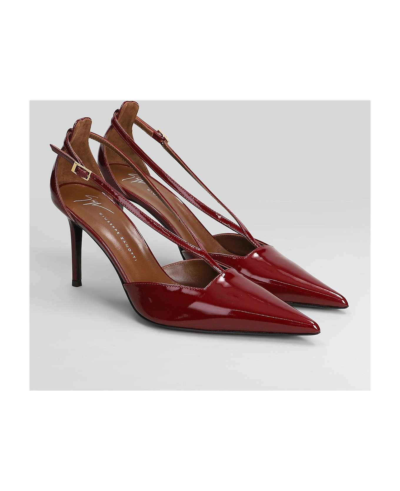 Almha 85 Pumps In Red Patent Leather - 2