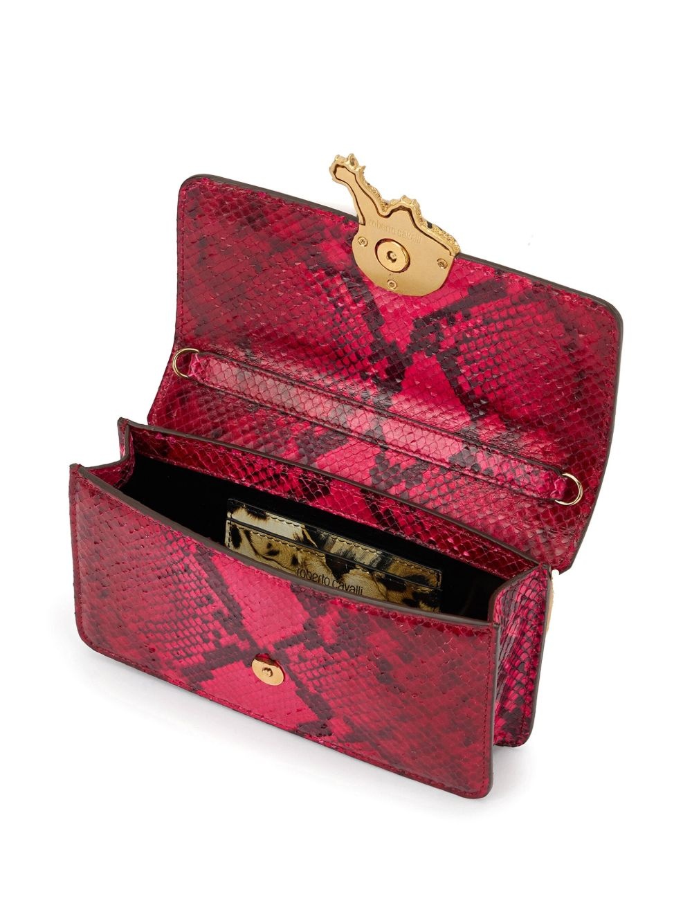 snake-print shoulder bag - 5