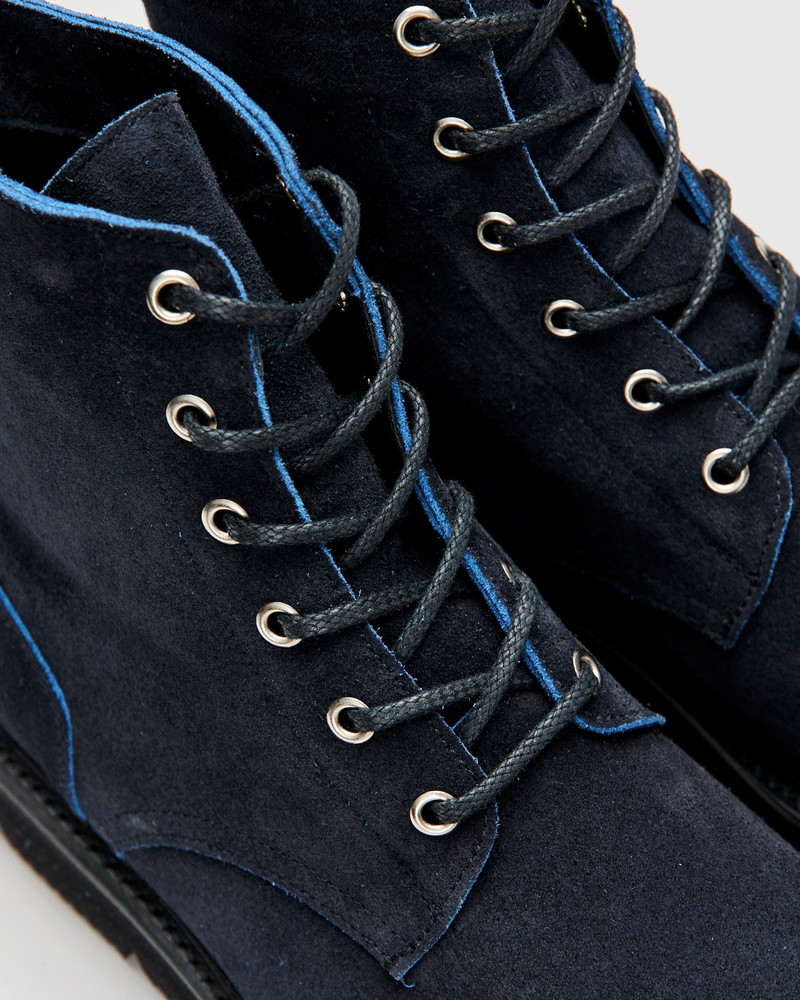 Black Ice Boot in Navy Ottoman Scuff-Off 7