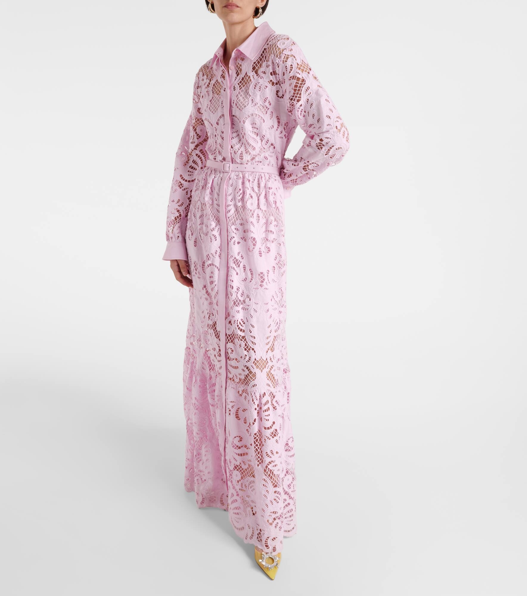 Cotton lace shirt dress - 2