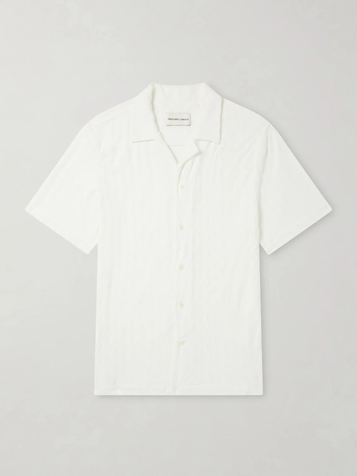 Roberto Terry Cotton and Linen-Blend Jacquard Shirt - 1
