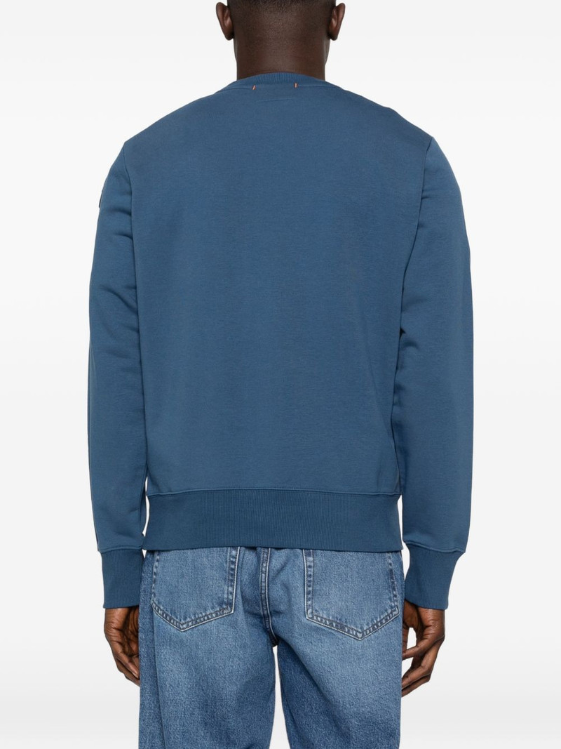 patch crew neck sweatshirt 4