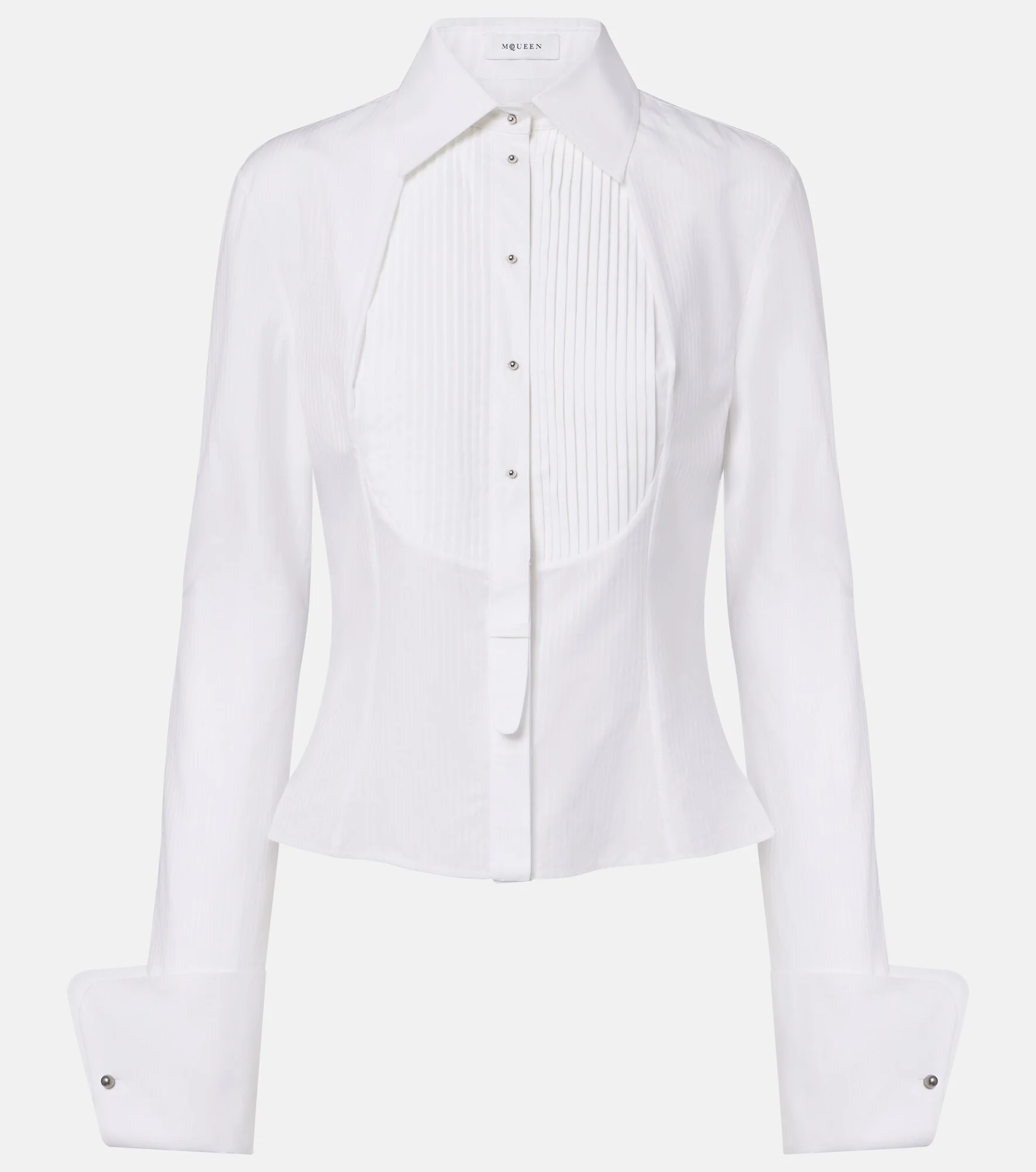 Plissé striped cotton shirt - 1