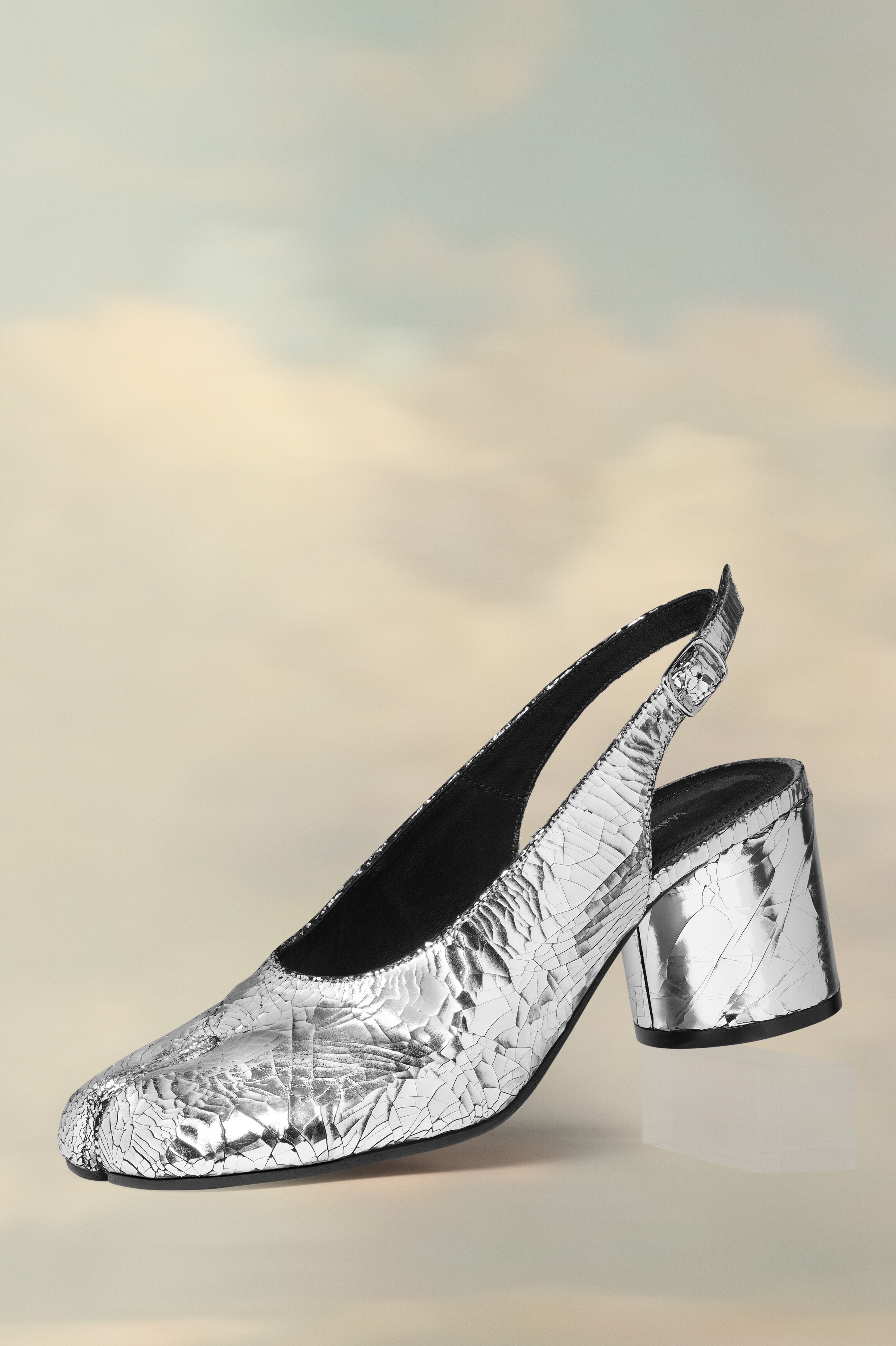 Maison Margiela Tabi Mirror Slingback Shoes | REVERSIBLE